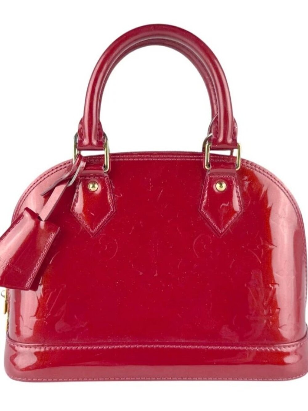 LOUIS VUITTON Monogram Vernis Alama BB Handbag Shoulder Bag